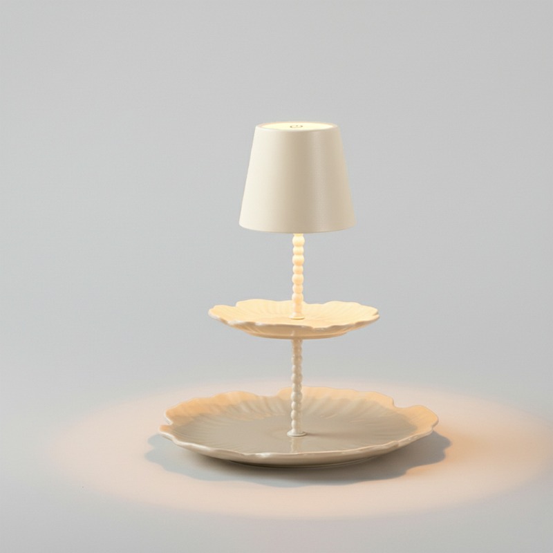 Desk Setup Lamp - lat Panel Table Lamp Cream White