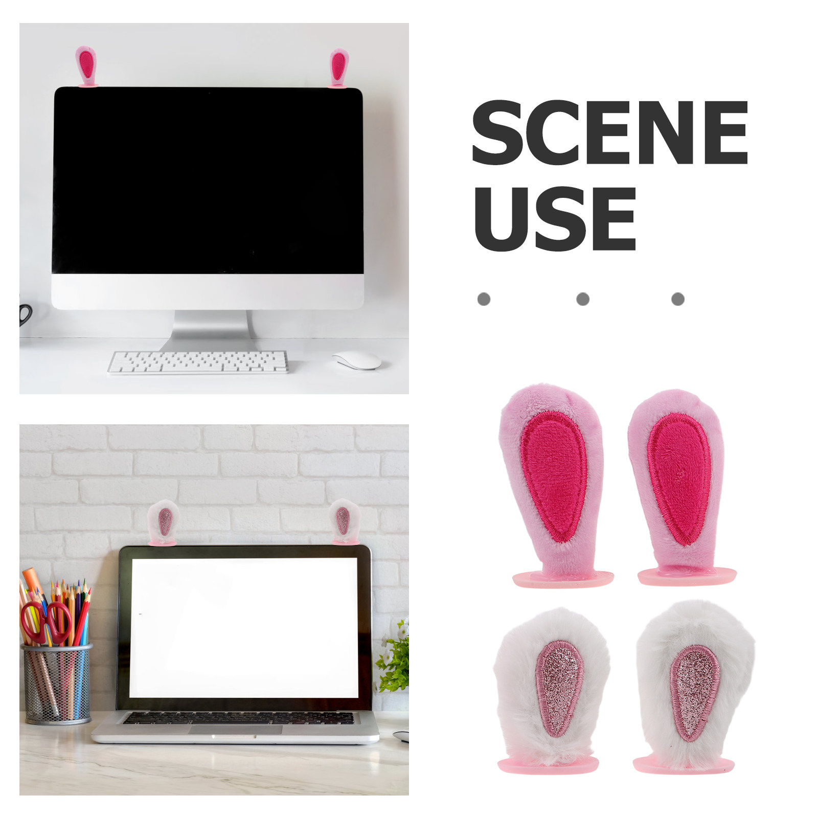 2Pairs Computer Monitor Decor  - Setup Desk Monitor ulasan dan harga