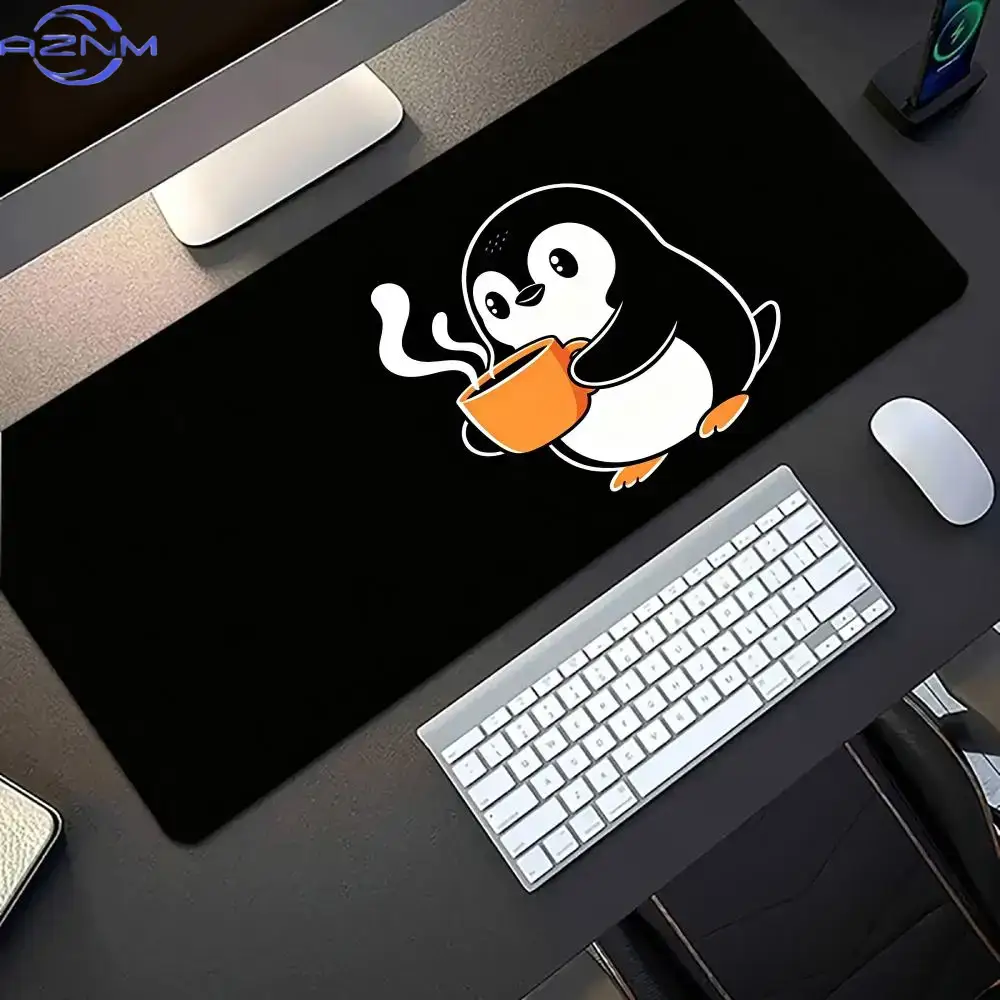 Cute Line Art Cat Hold Coffee  - Desk Setup Pc And Laptop ulasan dan harga