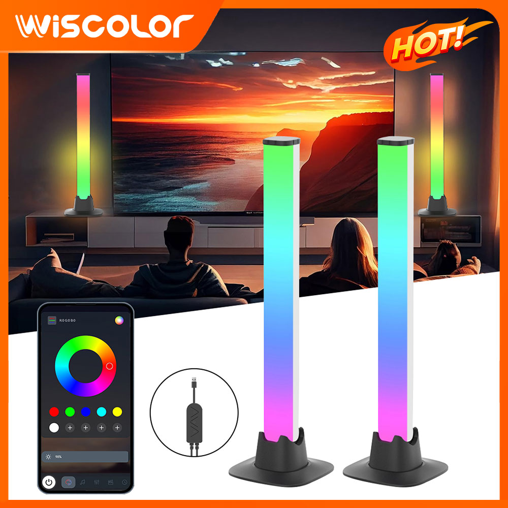 Desktop Setup RGB LED Lights B - Desk Setup With Tv ulasan dan harga