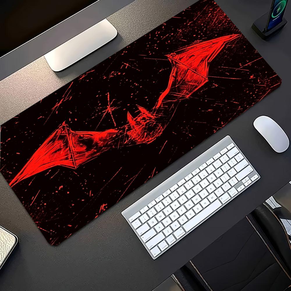 Dark Red Bat Pattern Large Gam - Desk Setup Pc And Laptop ulasan dan harga