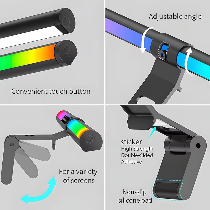 Monitor Light Bar RGB Lightbar - Desk Setup Lamp ulasan dan harga