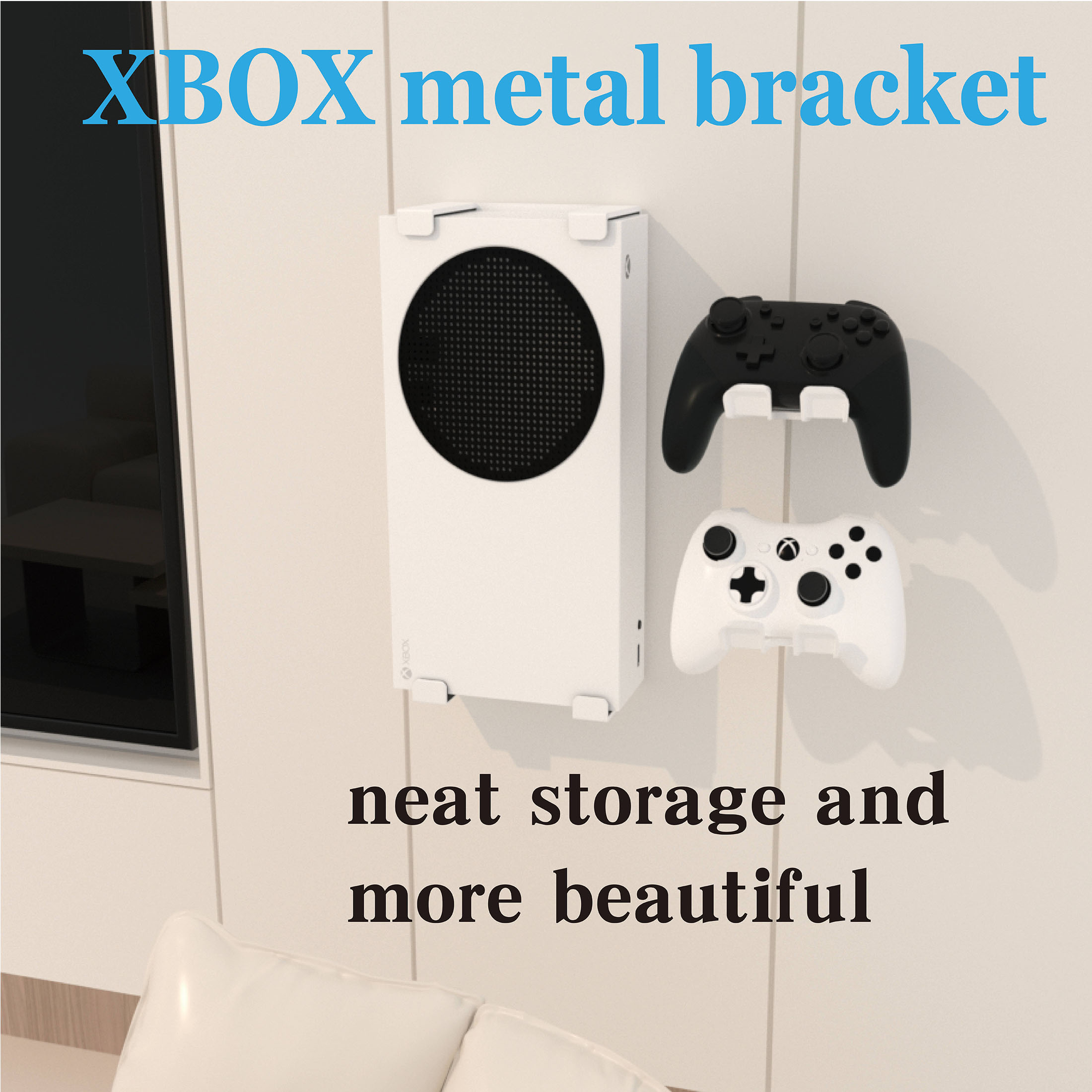 Wall Mount Holer for Xbox Seri - Desk Setup Xbox ulasan dan harga