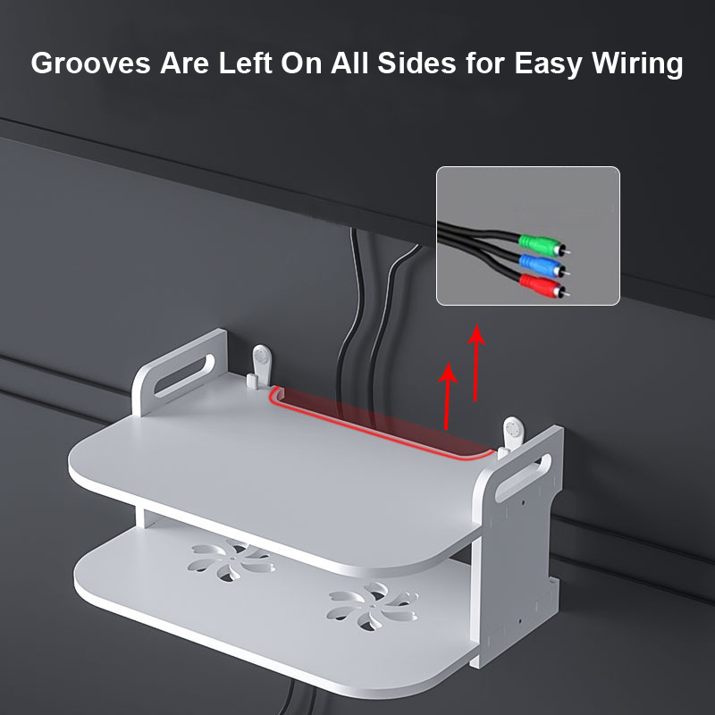 Wall-Mounted Router Cable Orga - Desk Setup With Tv ulasan dan harga