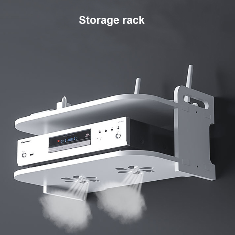 Wall-Mounted Router Cable Orga - Desk Setup With Tv ulasan dan harga