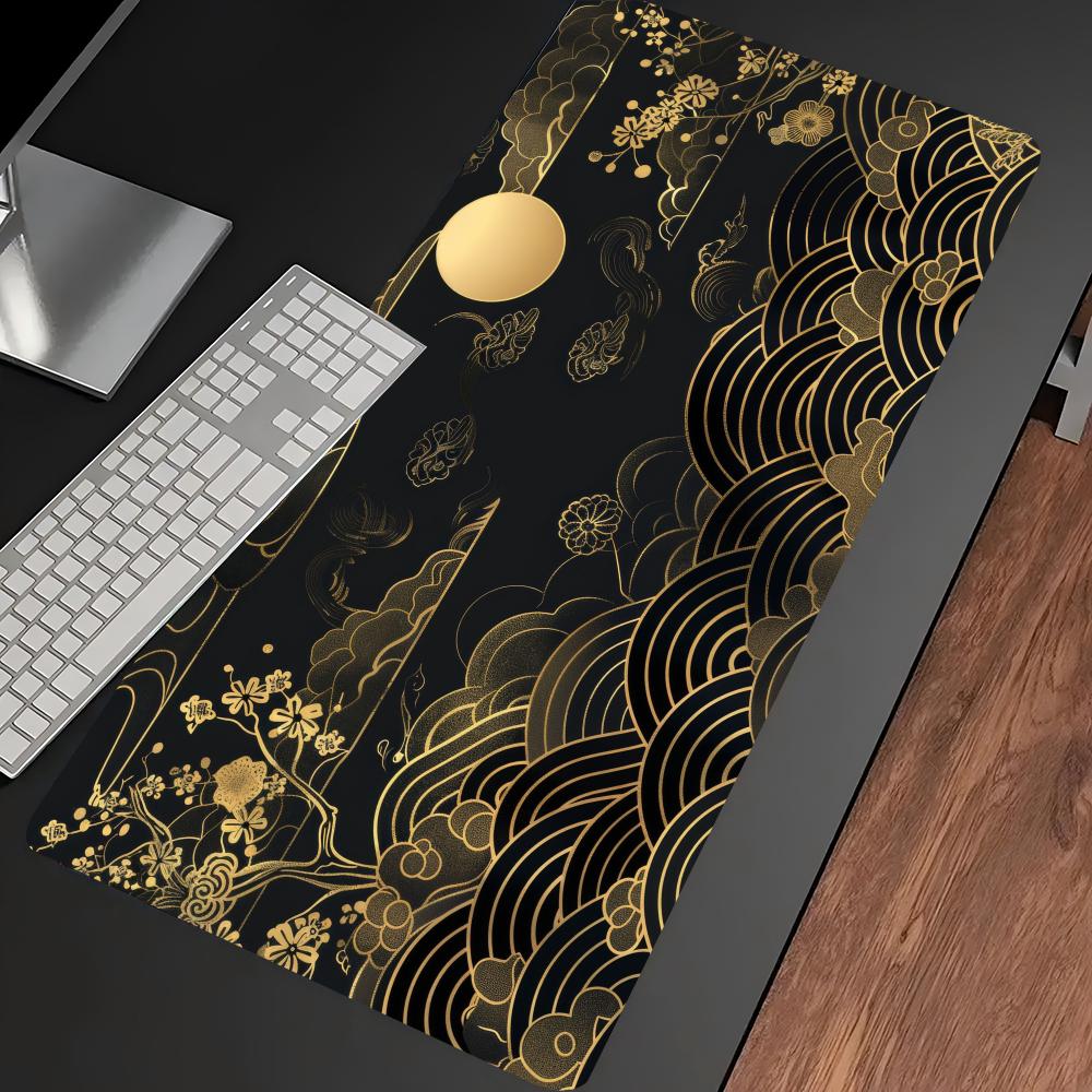 Japanese Golden Wave Moon Koi  - Desk Setup Pc And Laptop ulasan dan harga