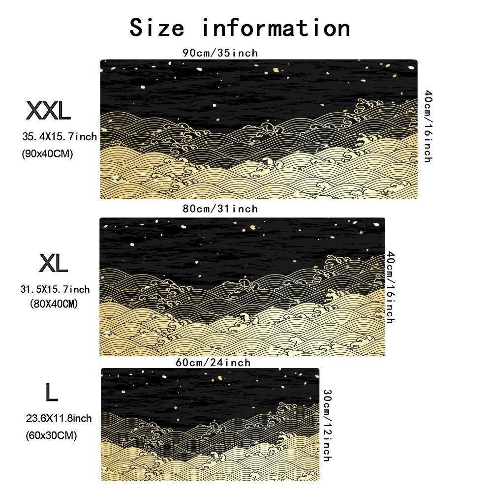Japanese Golden Wave Moon Koi  - Desk Setup Pc And Laptop ulasan dan harga
