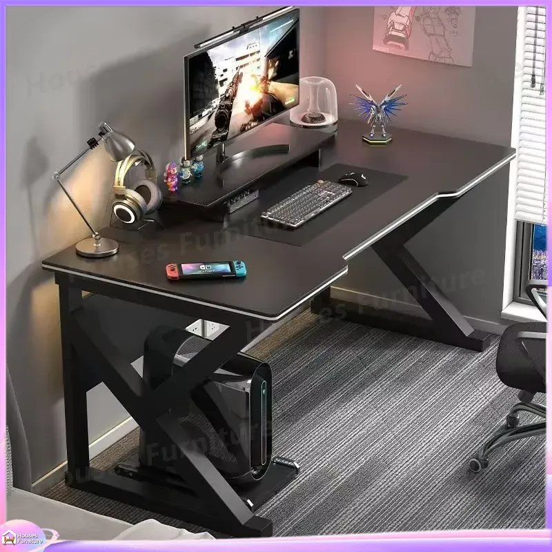 Cafe Metal Gaming Desk Black M - Desk Setup L Shaped ulasan dan harga