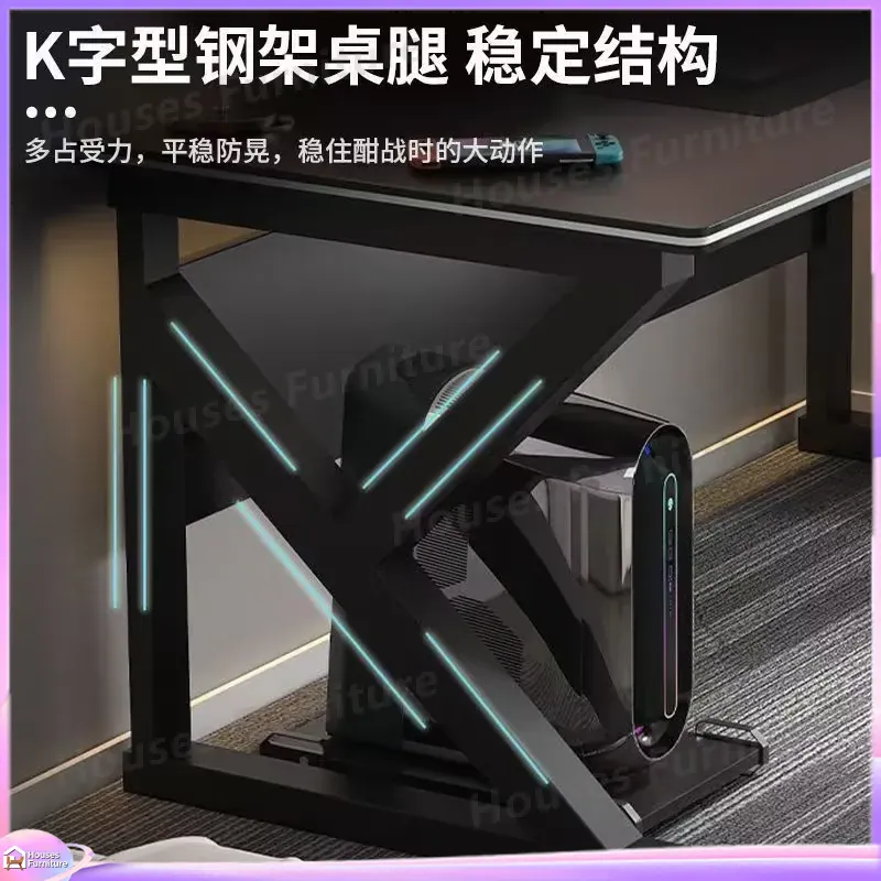 Cafe Metal Gaming Desk Black M - Desk Setup L Shaped ulasan dan harga