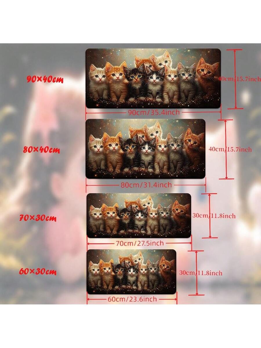 Cute Kitten Gaming Mouse Pad D - Desk Setup Pc And Laptop ulasan dan harga