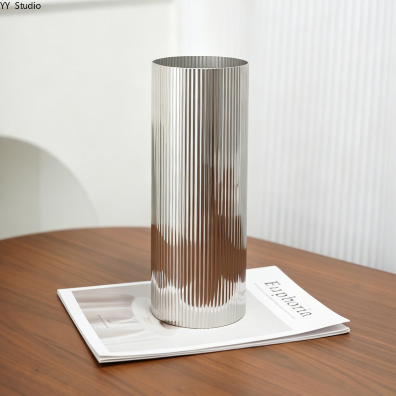 Luxury Stainless Steel Vase No - Desk Setup Minimalist ulasan dan harga