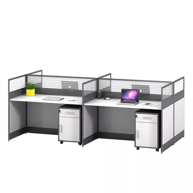 White Office Desk for 2 4 or 6 - Desk Setup L Shaped ulasan dan harga