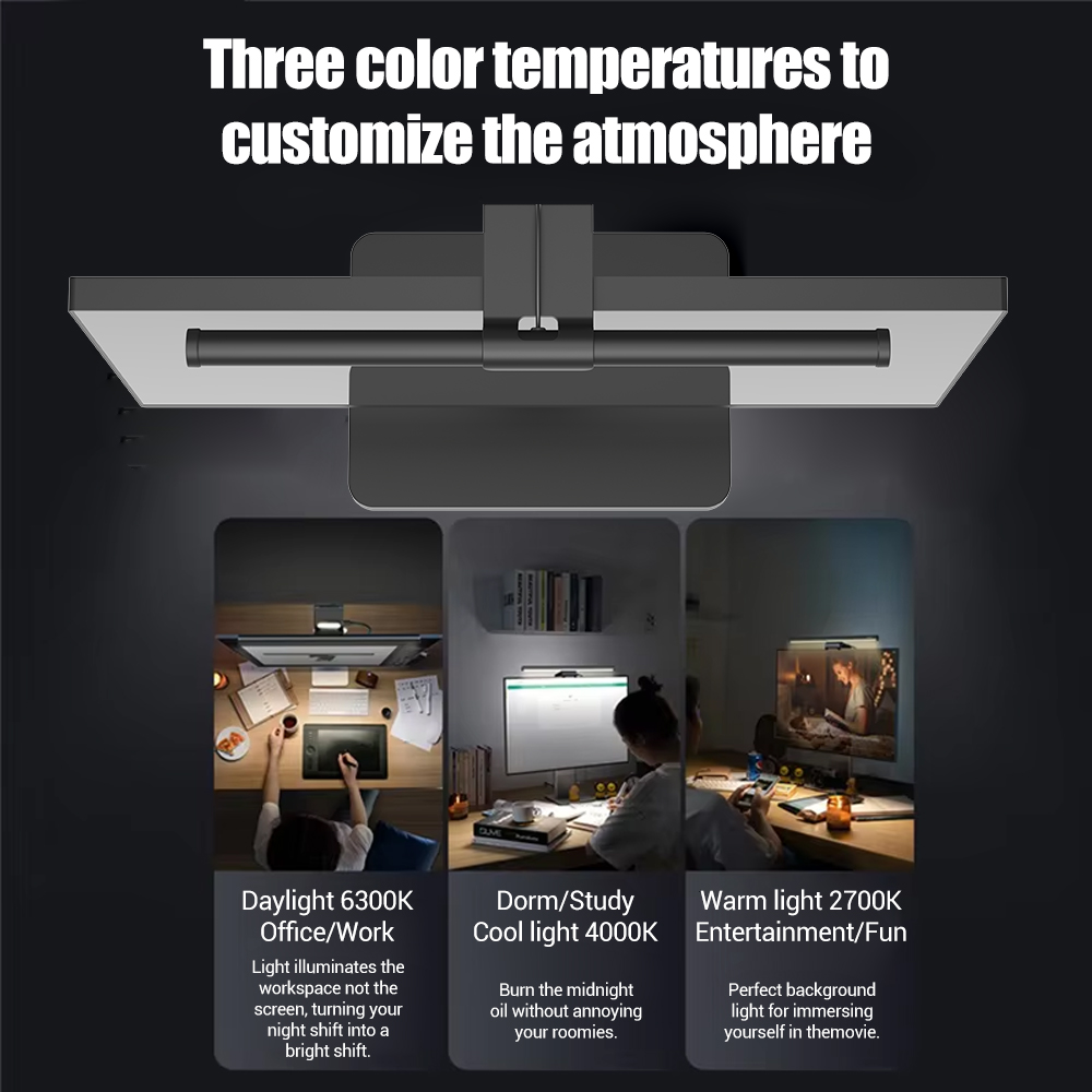 Wiscolor LED Screen Monitor Ha - Desk Setup Lamp ulasan dan harga