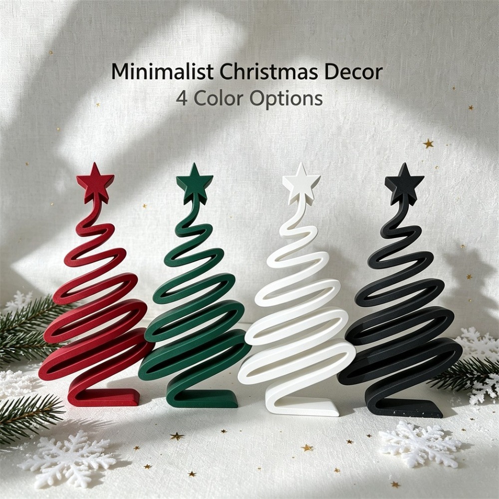 3D‑Printed Minimalist Xmas Tre - Desk Setup Minimalist ulasan dan harga