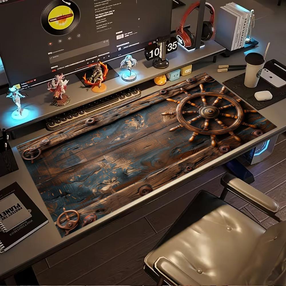 Vintage Pirate Ship Wheel Exte - Desk Setup Pc And Laptop ulasan dan harga